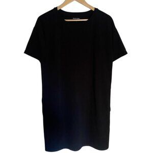 Eileen Fisher Organic Cotton Jersey Round Neck Dress XSmall